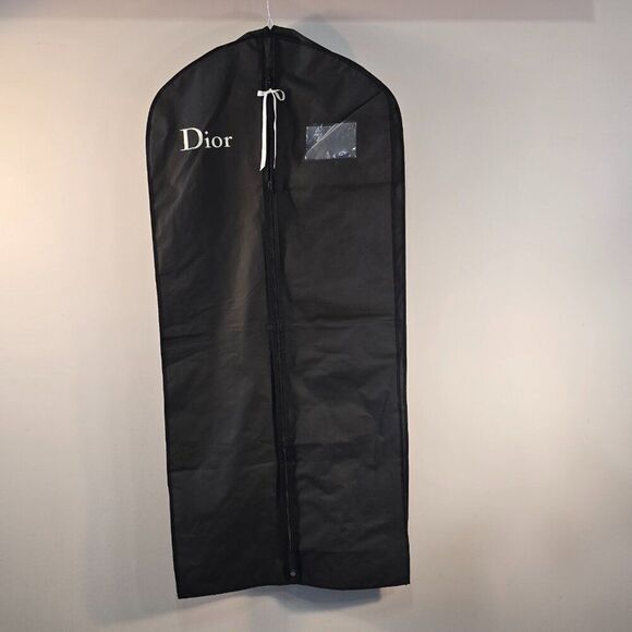 Dior Black Garment Bag Travel Storage Dust Slip Case Large Size 55” x 23” x 3" - Picture 1 of 4